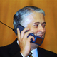 Panamanian President Ernesto Perez Balladares makes the first cellular phone call in Panama at the presidential palace in Panama City, Thursday , June 27, 1996